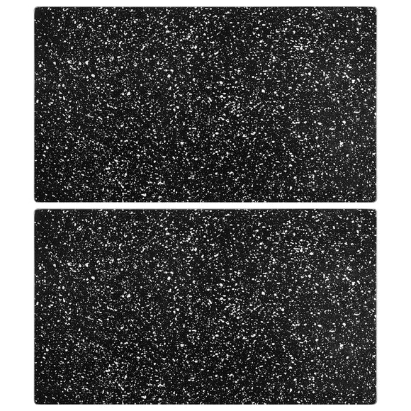 NNEVL Chopping Boards 2 pcs with Granite Pattern Tempered Glass