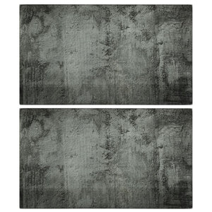 NNEVL Chopping Boards 2 pcs with Concrete Pattern Tempered Glass