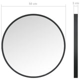 NNEVL Wall Mirror Black 50 cm