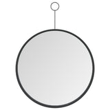 NNEVL Hanging Mirror with Hook Black 30 cm
