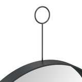 NNEVL Hanging Mirror with Hook Black 30 cm