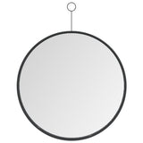 NNEVL Hanging Mirror with Hook Black 40 cm