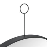 NNEVL Hanging Mirror with Hook Black 40 cm