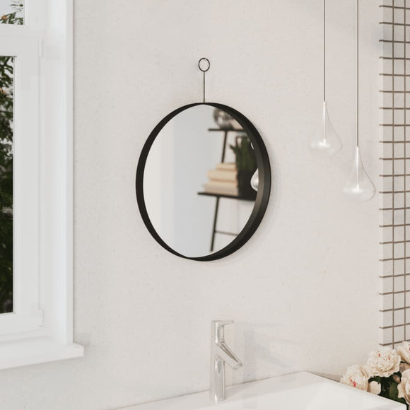 NNEVL Hanging Mirror with Hook Black 40 cm