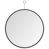 NNEVL Hanging Mirror with Hook Black 50 cm