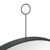 NNEVL Hanging Mirror with Hook Black 50 cm