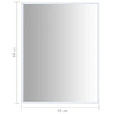 NNEVL Mirror White 80x60 cm