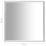 NNEVL Mirror Silver 40x40 cm