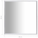 NNEVL Mirror Silver 60x60 cm