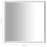 NNEVL Mirror Silver 70x70 cm
