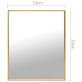 NNEVL Mirror Gold 70x50 cm