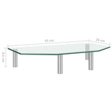 NNEVL Monitor Stand 45x26x8.6 cm Transparent Glass