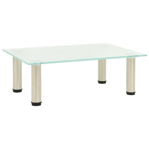 NNEVL TV Stand Frosted 40x35x17 cm Tempered Glass