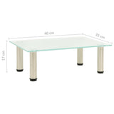 NNEVL TV Stand Frosted 40x35x17 cm Tempered Glass