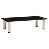 NNEVL TV Stand Black 60x35x17 cm Tempered Glass