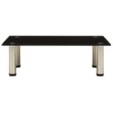 NNEVL TV Stand Black 60x35x17 cm Tempered Glass