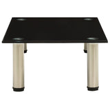 NNEVL TV Stand Black 60x35x17 cm Tempered Glass