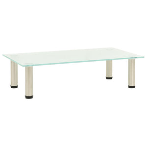 NNEVL TV Stand Frosted 60x35x17 cm Tempered Glass