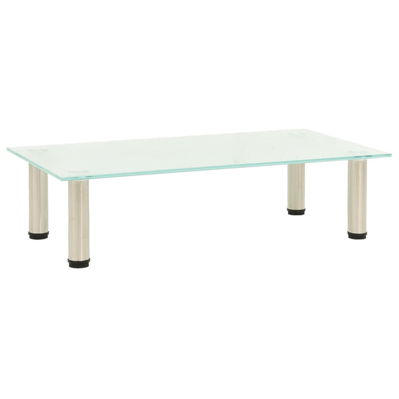 NNEVL TV Stand Frosted 60x35x17 cm Tempered Glass