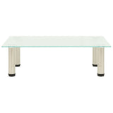 NNEVL TV Stand Frosted 60x35x17 cm Tempered Glass