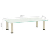 NNEVL TV Stand Frosted 60x35x17 cm Tempered Glass