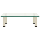 NNEVL TV Stand Transparent 60x35x17 cm Tempered Glass