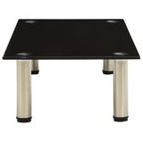 NNEVL TV Stand Black 80x35x17 cm Tempered Glass