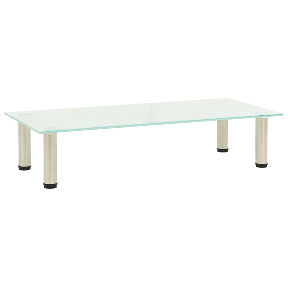 NNEVL TV Stand Frosted 80x35x17 cm Tempered Glass