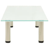 NNEVL TV Stand Frosted 100x35x17 cm Tempered Glass