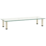 NNEVL TV Stand Transparent 100x35x17 cm Tempered Glass