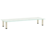 NNEVL TV Stand Frosted 120x35x17 cm Tempered Glass