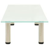 NNEVL TV Stand Frosted 120x35x17 cm Tempered Glass