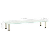 NNEVL TV Stand Frosted 120x35x17 cm Tempered Glass