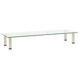 NNEVL TV Stand Transparent 120x35x17 cm Tempered Glass