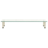 NNEVL TV Stand Transparent 120x35x17 cm Tempered Glass