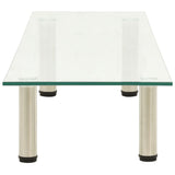 NNEVL TV Stand Transparent 120x35x17 cm Tempered Glass
