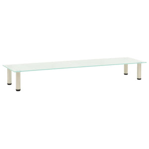 NNEVL TV Stand Frosted 140x35x17 cm Tempered Glass