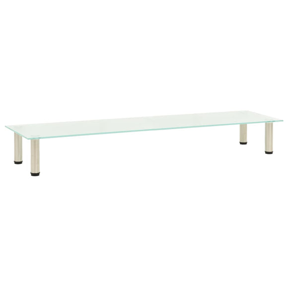 NNEVL TV Stand Frosted 140x35x17 cm Tempered Glass