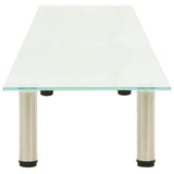 NNEVL TV Stand Frosted 140x35x17 cm Tempered Glass