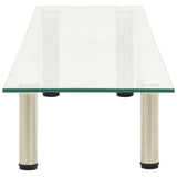NNEVL TV Stand Transparent 140x35x17 cm Tempered Glass