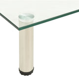 NNEVL TV Stand Transparent 140x35x17 cm Tempered Glass