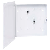NNEVL Key Box with Magnetic Board White 35x35x5.5 cm