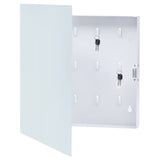 NNEVL Key Box with Magnetic Board White 35x35x5.5 cm