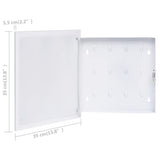 NNEVL Key Box with Magnetic Board White 35x35x5.5 cm