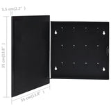 NNEVL Key Box with Magnetic Board Black 35x35x5.5 cm