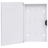 NNEVL Key Box with Magnetic Board White 30x20x5.5 cm