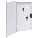NNEVL Key Box with Magnetic Board White 30x20x5.5 cm