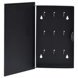 NNEVL Key Box with Magnetic Board Black 30x20x5.5 cm