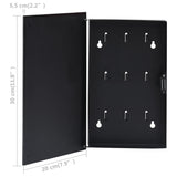 NNEVL Key Box with Magnetic Board Black 30x20x5.5 cm