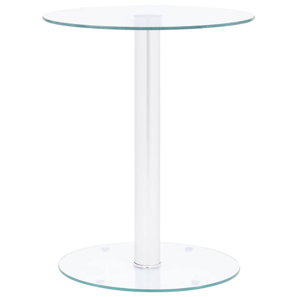 NNEVL Coffee Table Transparent 40 cm Tempered Glass